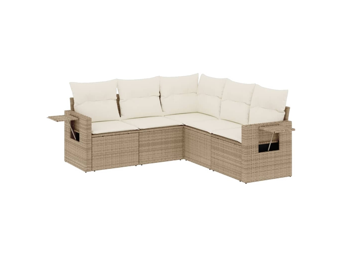 Garden Sofa Set, Garden Sofa Sets Vidaxl Bege Rattan / Vime (n/a)