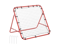 Rede de Metal com ângulo ajustável e 20 cordas elásticas para futebol, tênis e treinamento 96x80x96 S/MARCA