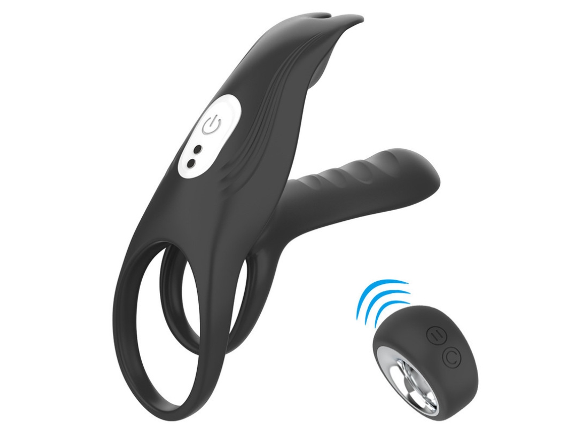 Vibrador Sem Fio 3 Em 1, Estimulador Do Clitris Do Ponto G Do Anel Do Pnis Para Retardar A Ejaculao (preto) Yizhood