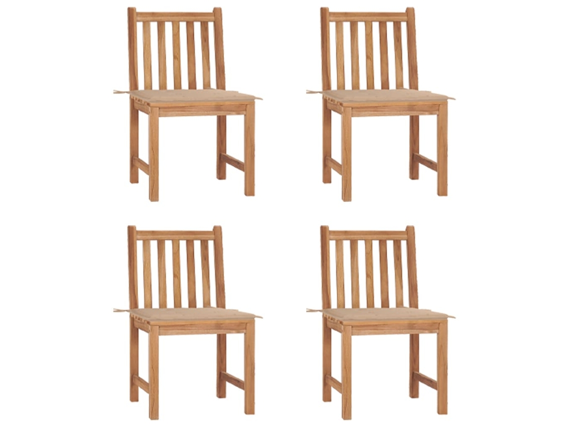 Garden Chair, Garden Chairs Vidaxl Bege Madeira (n/a)