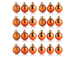 Laxiscreed Bola De Natal De Plástico De 4cm Em Tons De Bronze Para Decorar A Árvore De Natal