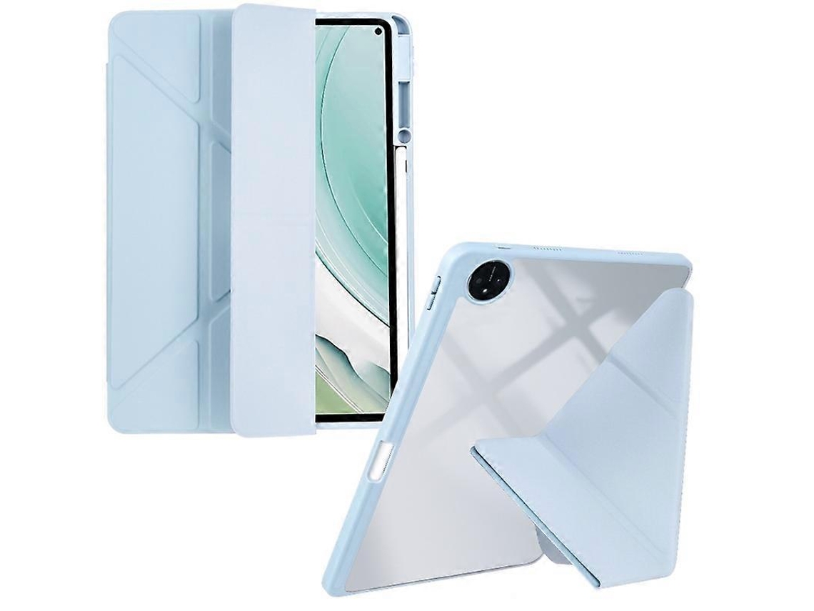 Capa para tablet de couro sintético transparente e acrílico Webake