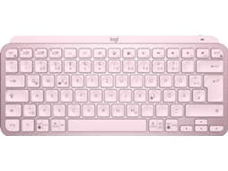 LOGITECH Mx Keys Mini Teclado Rf Wireless Bluetooth Qwertz Alemão Rosa