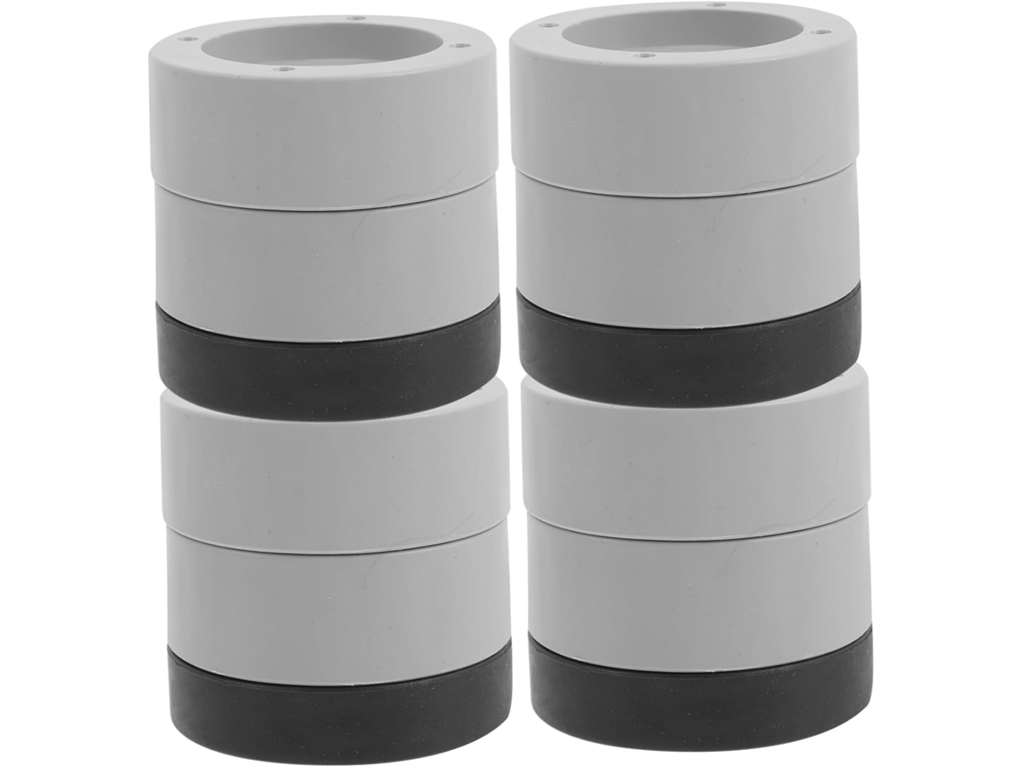 Cabilock Conjunto De 4-elevadores Antiderrapantes E Amortecedores Para Máquina Lavar Roupa 6cm Altura Elevadores