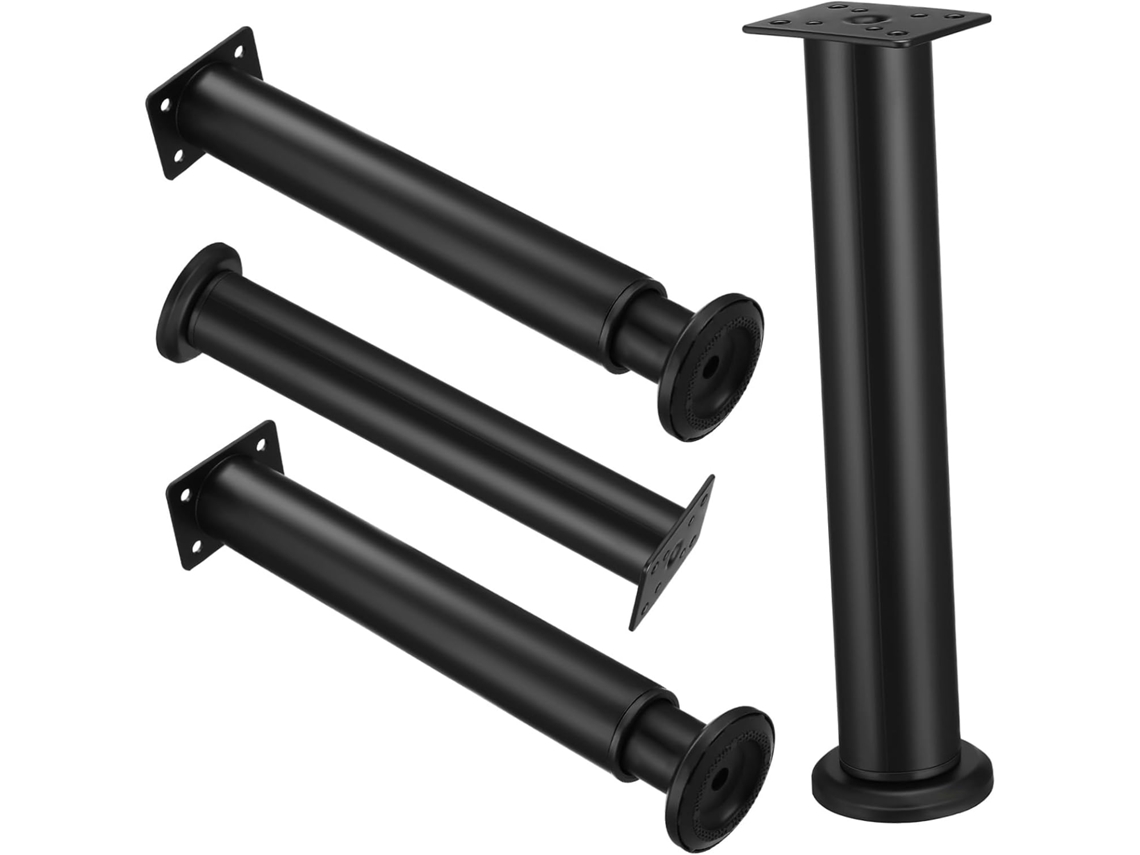Mipcase Conjunto De 4 Pés Ajustáveis Para Móveis, Elevadores Resistentes Para Mesas E Móveis