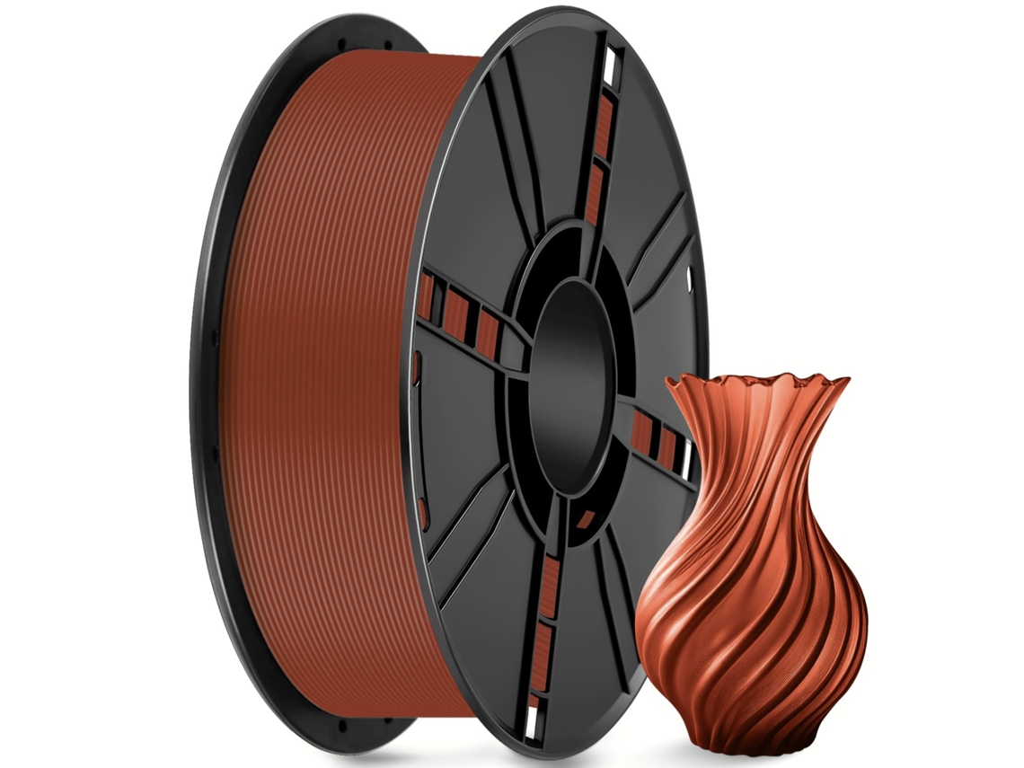 Filamento Pla Para Impressora 3d, Material Fdm, 1,75 Mm, Linhas Puras, Marrom