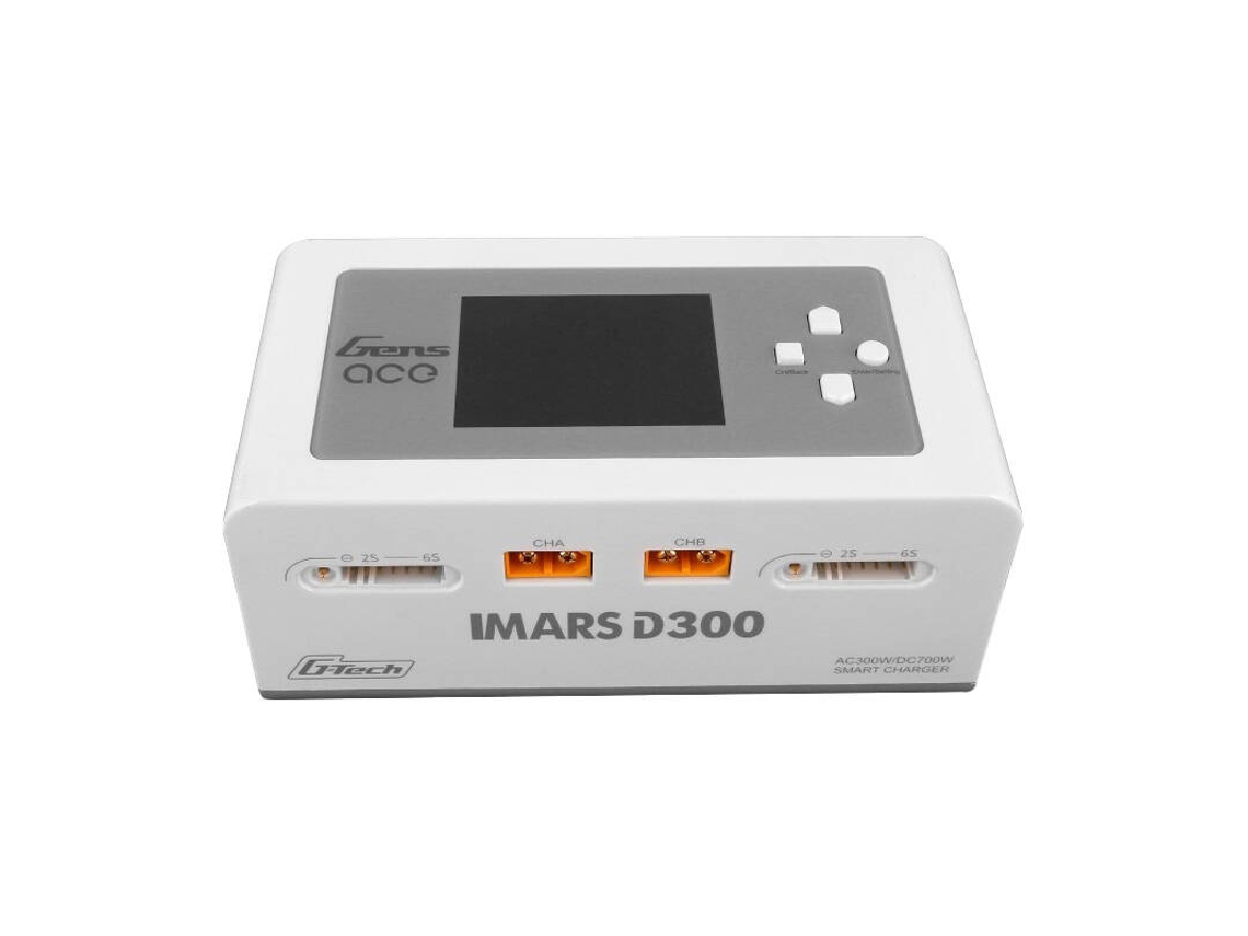Carregador Gens Ace Imars D300 300w 700w Para Modelos Rc Com Canal G-tech Ac/dc