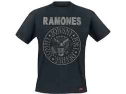 T-Shirt RAMONES Seal Hey Ho Back Print L