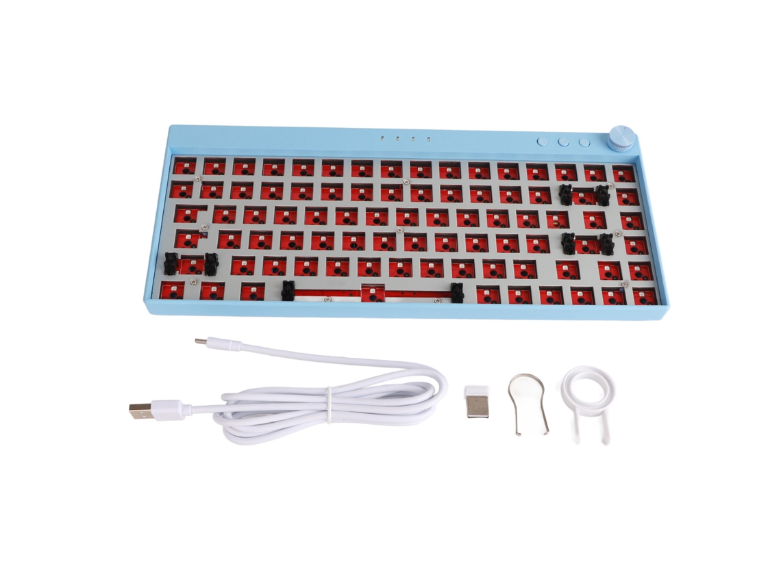 Kit de DIY de Teclado Mecânico LAXISCREED retroiluminado RGB, hot swappable, tri mode | LAXISCREED