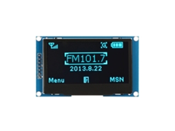 Módulo de Tela Oled de 2.42 Polegadas 128x64 Interface Iic I2c Serial Periférica (azul)