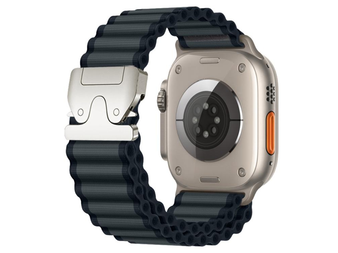 Bracelete Apple Watch Nylon Canelado Largo Off Road XIAOMOYU