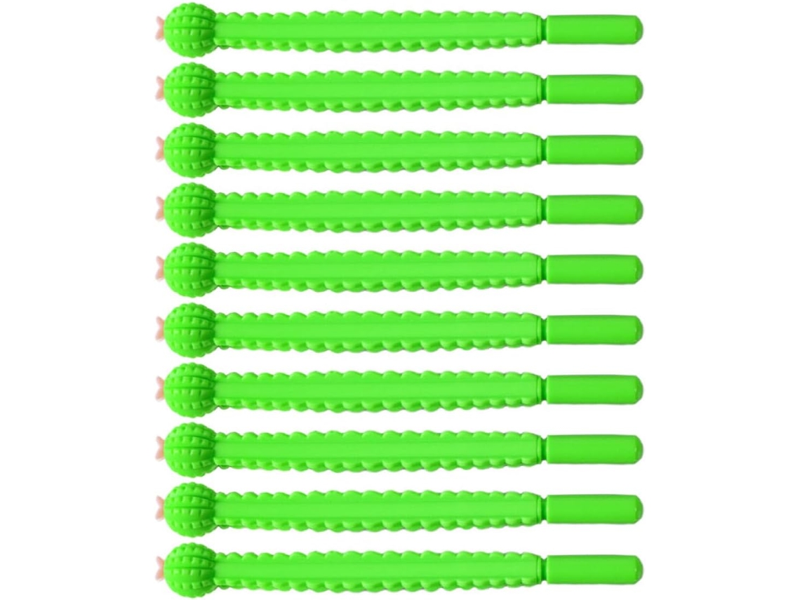 Conjunto De 10 Canetas Esferográficas Em Gel, Feitas Plástico Com