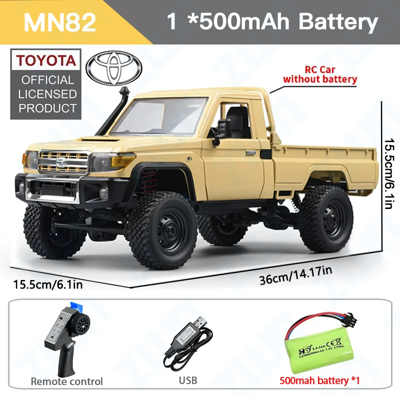(amarelo) Caminhão De Brinquedo Modelo Rc 1:12 Com Luzes Led.