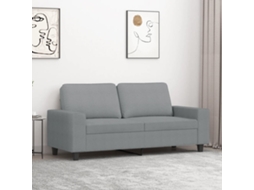 Vidaxl Sofá De 2 Lugares Em Tecido 140 Cm Cinzento-claro
