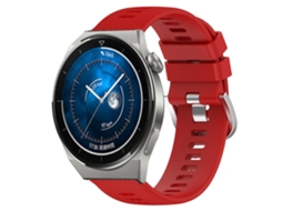 Bracelete de Smartwatch para Huawei Watch GT3 Pro 43mm 20mm de silicone macio de cor sólida (vermelho)