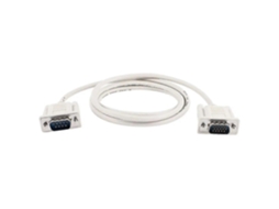 Cabo Adaptador De 9 Pinos Rs232 Db9 Macho Para 15 Pinos Vga Macho, Cinza Claro, 1,5 Metros.