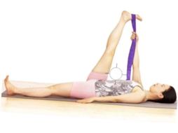 Abaodam 2 Unidades De Faixa Elástica Ioga Com Fivela Roxa Escura Para Exercícios Alongamento E Melhora Da