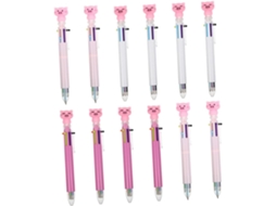 Villcase Conjunto De 12 Canetas Esferográficas Criativas Kawaii, Seis