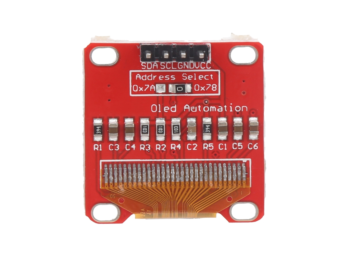 Módulo Display Oled 0.96 Polegadas 128x64 Com Driver Iic Serial Para Projetos Diy E Eletrônica