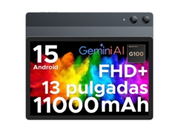 Tablet Doogee Tabe3 Pro 13 polegadas Android 15/32gb Ram 256gb Rom, helio G100 11000mah/18w/4g LTE/gps