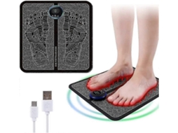 Massageador Elétrico Para Pés 2026 Ems, Tapete De Massagem Pés, Estimulador Circulação Total, D E Recarregável Via Usb Par