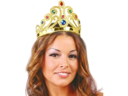 Coroa DISFRAZZES De Rainha Ajustável Dourada (Tam: Tamanho Único)