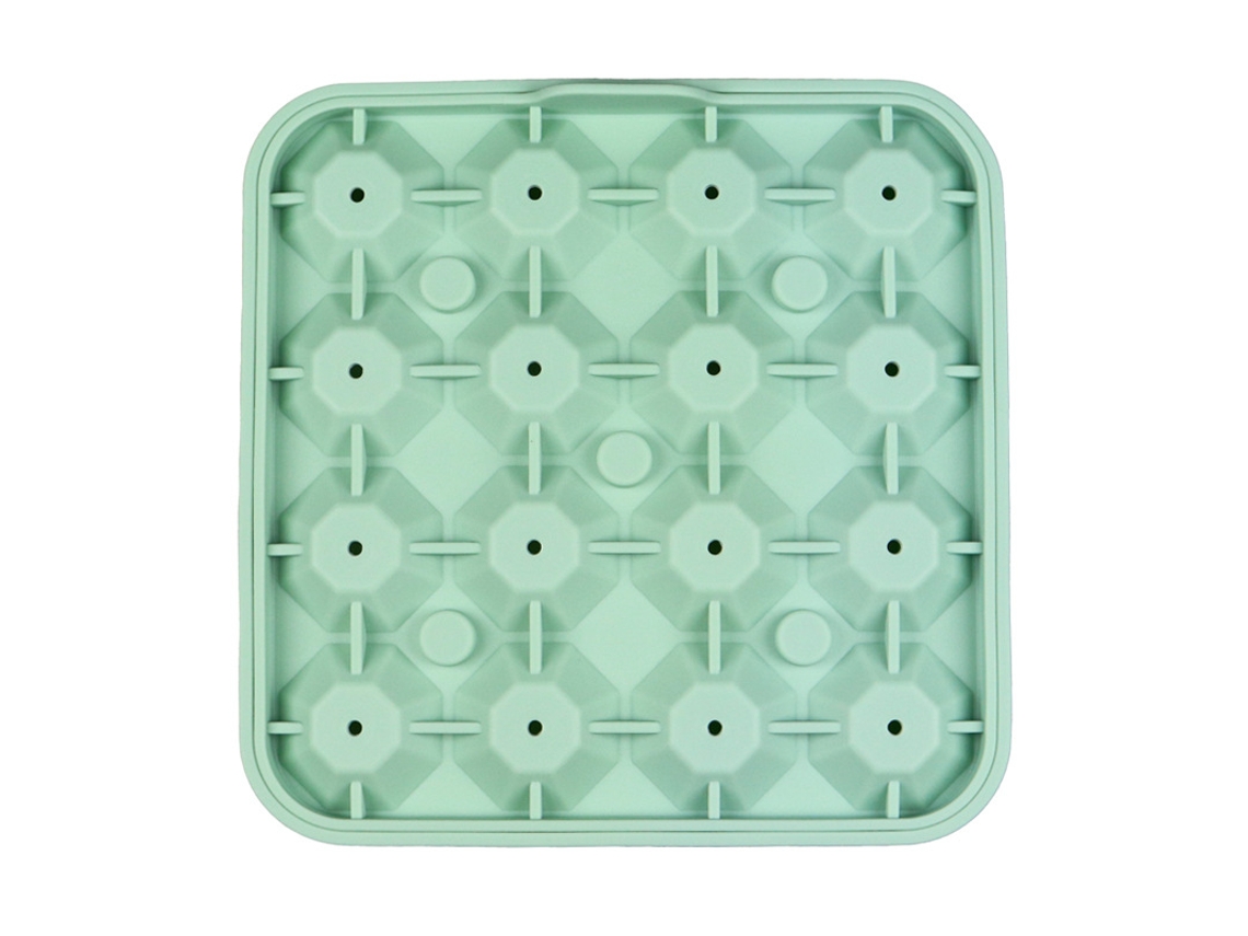 Formas De Gelo Em Formato De Diamante Pequeno Com Tampa, De Silicone, Empilháveis, Ideais Para Uísque E Cocktails. Verde Hexinyigjly