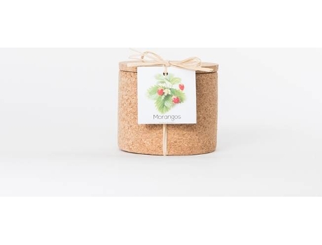 Vaso  Grow Cork Pot Morangos