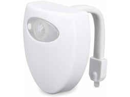Luz Led para Vaso Sanitário com 16 Cores, Sensor de Cor, À Prova D'água e Alimentada por Bateria BRILVIBERA