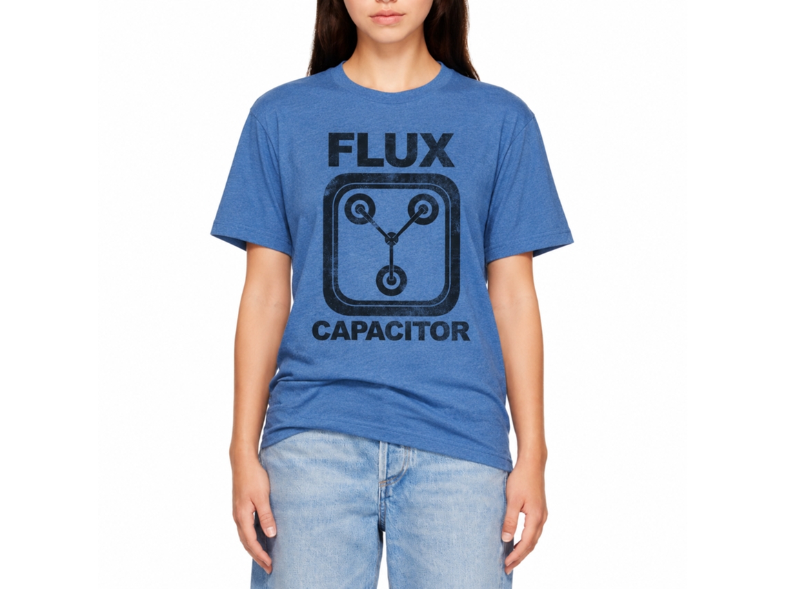 Rockinstone Back To The Future Movie Flux Heather Royal Adult T-shirt Size:xl