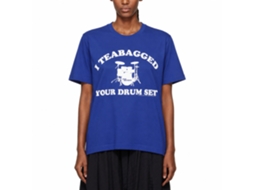 Rockinstone Step Brothers Movie Teabagged Drum Set Solid Royal Adult T-shirt Size:xxl