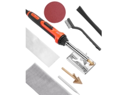 Aparelho De Soldar Plásticos Potência Dupla 60/100w Com 3 Pontas, 20 Varetas E Suporte – Ideal Para Reparação Tekmaquinas