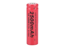 Bateria de Lítio 14500 EOOCOO Recarregável 2500mah Casca Vermelha