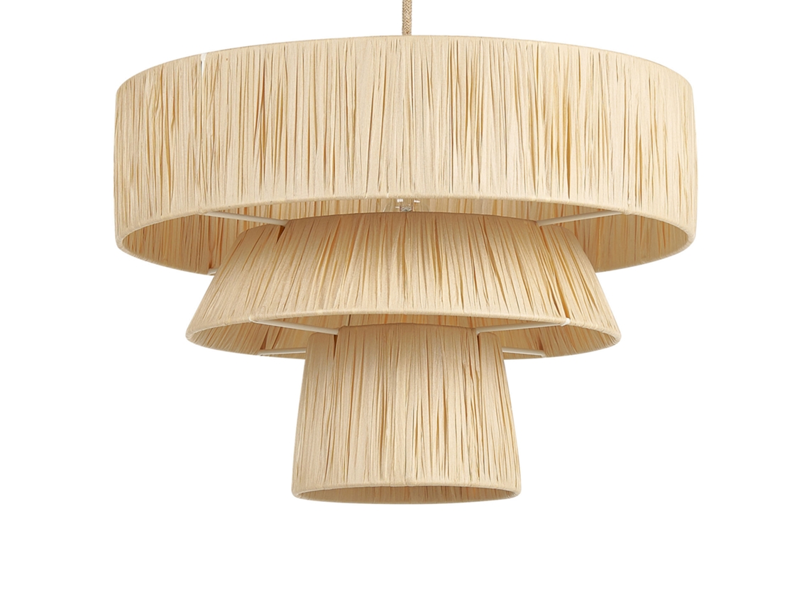 Candeeiro suspenso em papel natural CHAMBO