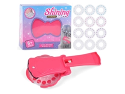 Walshlxq estampadora de Cabello Con 12 Hojas de Piedras Brillantes Estampadora Portátil de Glitter para Niñas