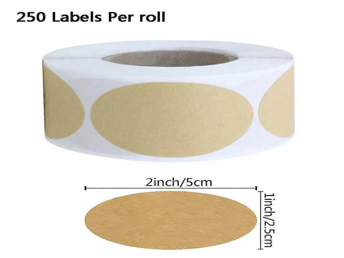 Etiquetas de papel Lurelia, 100 unidades, papel kraft, para embalagens e presentes.