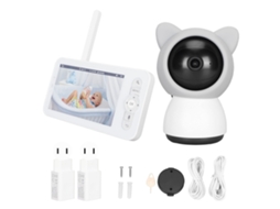 Câmera De Segurança Bebê 5em1 1080p Com Intercom E Sensor