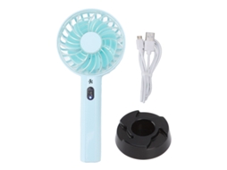 Ventilador Portátil Usb 3 Velocidades Bateria 2000mah Azul