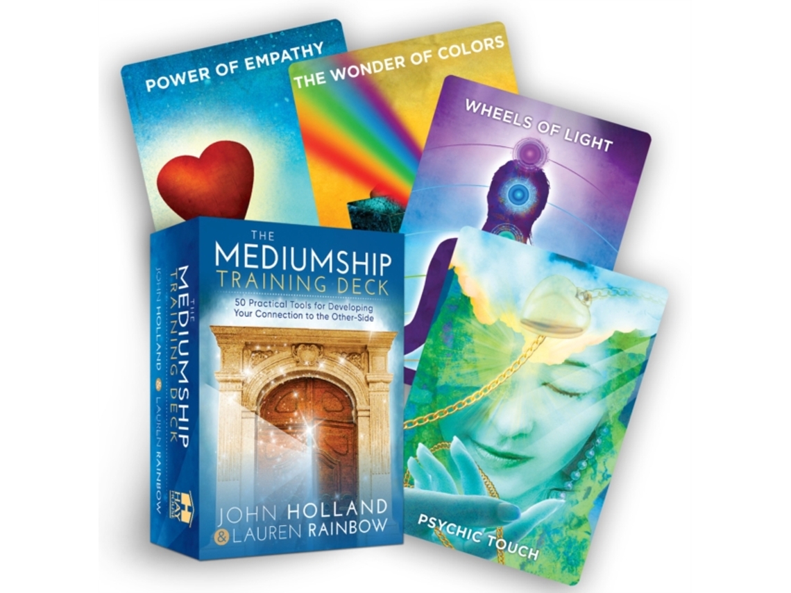 Livro The Mediumship Training Deck de John Holland e Lauren Rainbow (Inglês)