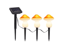 Lâmpada Jardim Solar Cogumelo Impermeável Led Caminhos | S/MARCA