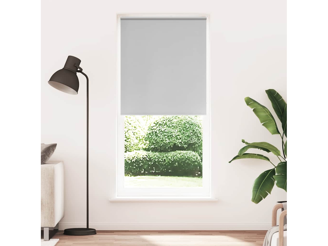 Vidaxl Cortina De Rolo Blackout, 104,4 X 230 Cm, Largura Do Tecido 100 Cm, Cinza
