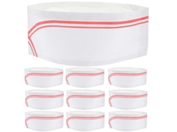 40 Chapéus De Chef Descartáveis, Toucas Papel Leves, Acessórios Cozinha Para Cozinhar E Assar, Azuis, Pacote Com
