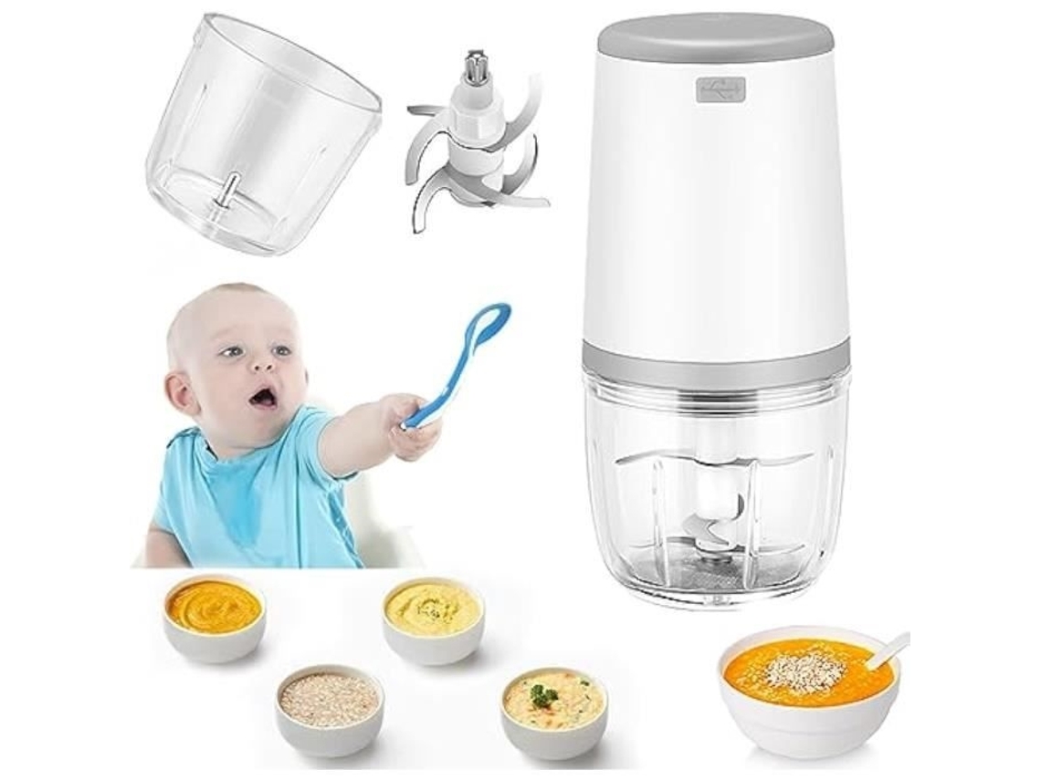 Mini Batedeiras Para Bebês, Mini Processador De Alimentos, Batedeira Para Bebês De 300 Ml, Mini Picador Elétrico, Mini Aquaforge