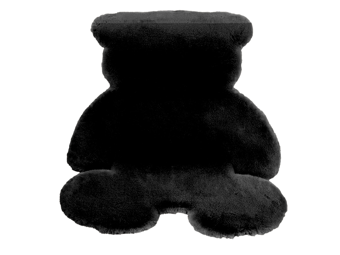 Tapete para Quarto de Crianças com Design de Urso, Algodão, 45x60cm, Preto LAXISCREED
