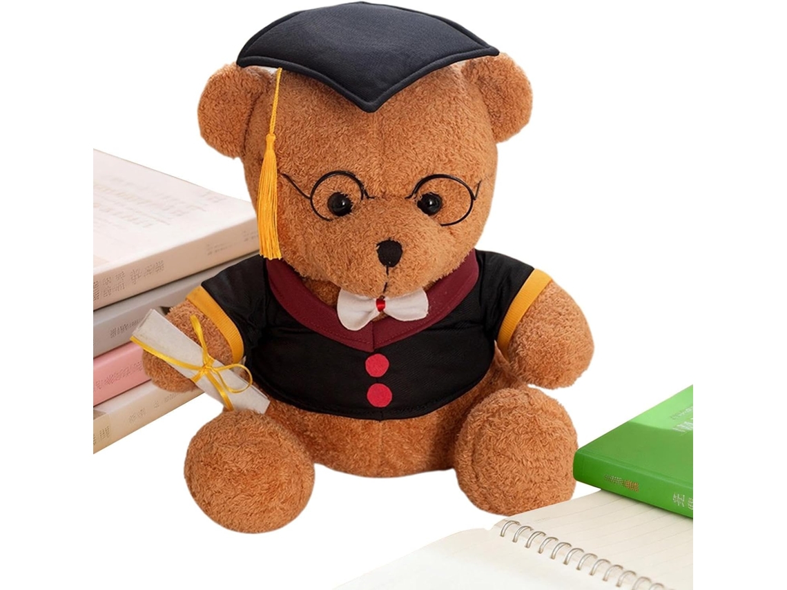 Urso De Pelúcia Com Chapéu Formatura - Brinquedo Macio
