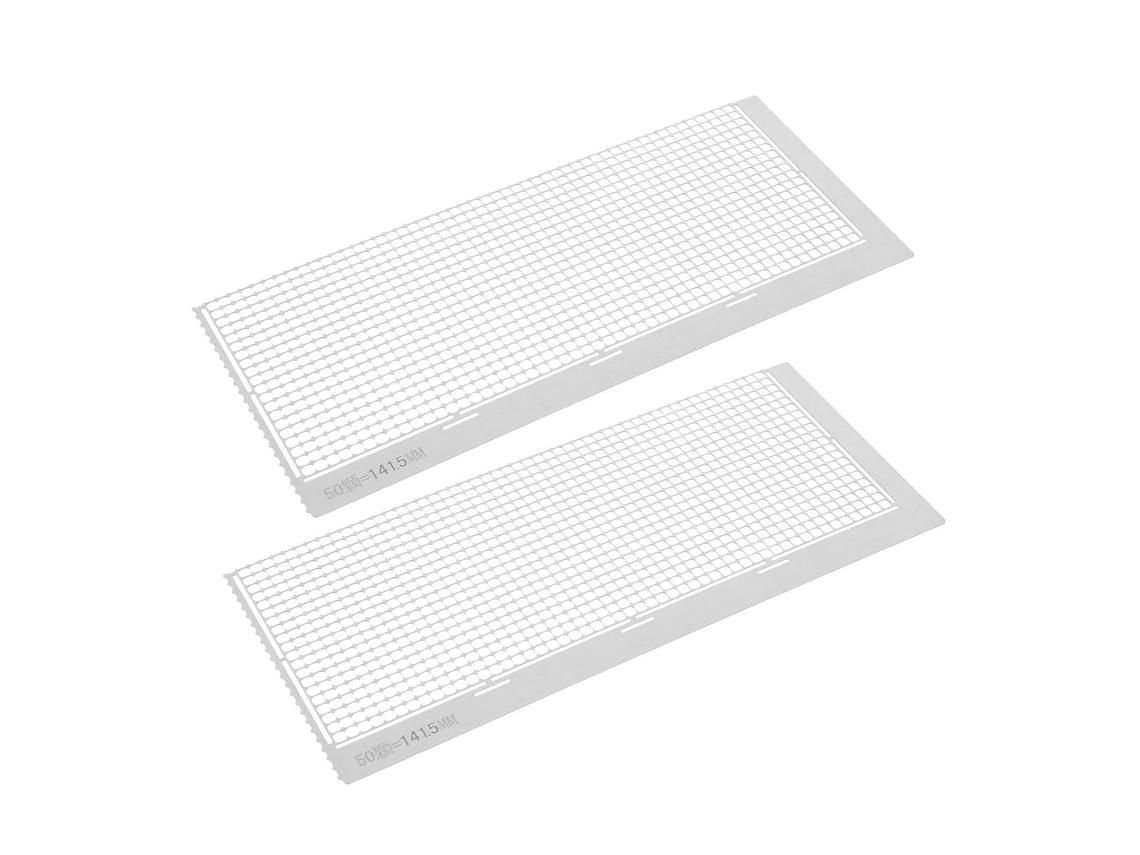 Ferramenta Bestonzon Malha em aço inoxidável, ferramenta para posicionamento preciso e marcação de grau, 2 peças para arte