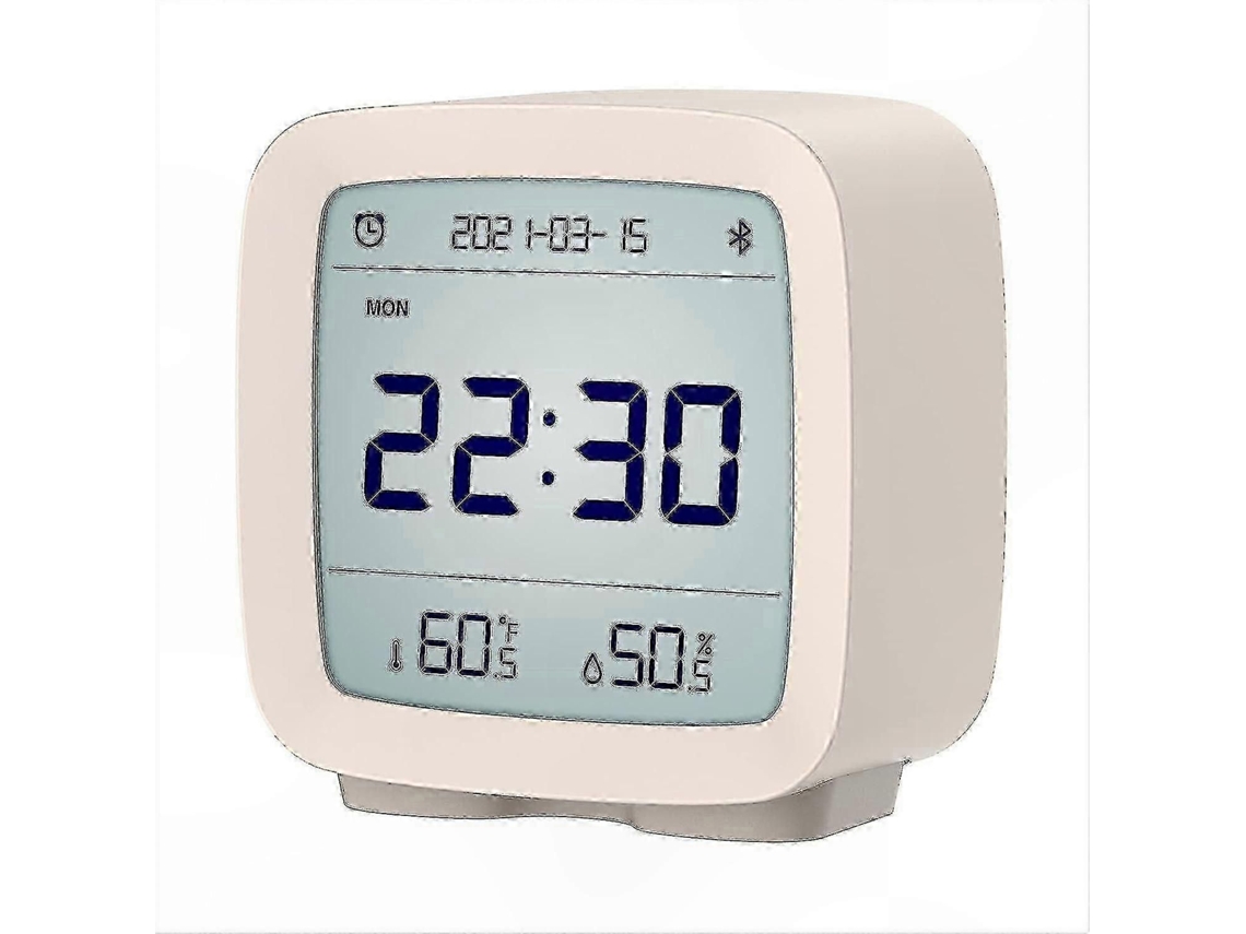Despertador Digital Inteligente Com Bluetooth, Múltiplos Alertas, Compacto E Alimentado Por Bateria, Com Visor De Temperatura E Umidade Para Uso