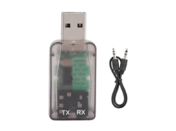 Aetheria adaptador Bluetooth 5.0 2 em 1 Transmissor Receptor Áudio Sem Fio Carro Aux Tx5