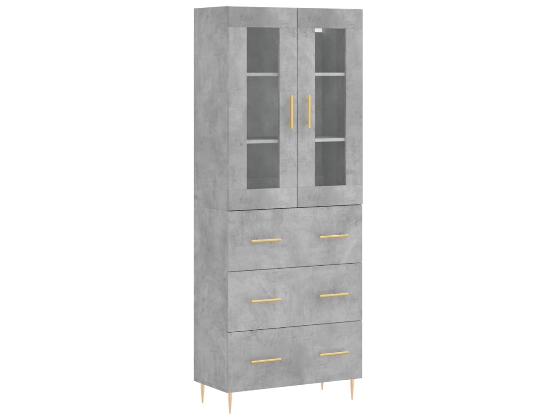 Highboard, Highboards Vidaxl Cinzeto Madeira Processada (n/a)