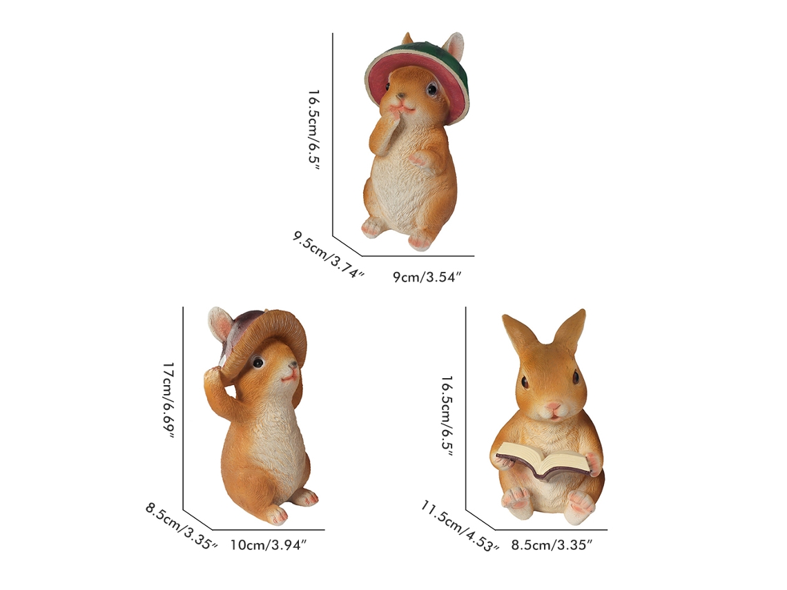Eoocoo Rabbit Ornament (easter Theme) (courtyard Landscape Decoration)